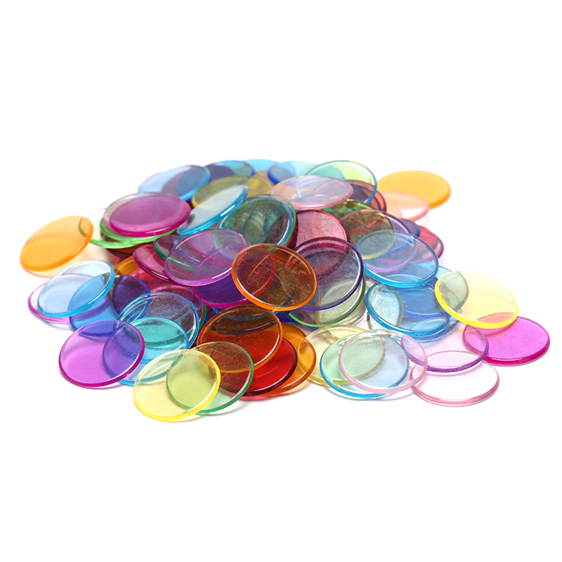 Board Game Verdant - 100 szt. plastikowych żetonów do pokeru,