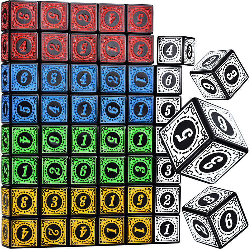 Board Game Dungeons And Dragons - 10 sztuk/zestaw zestaw kości akrylowych D6