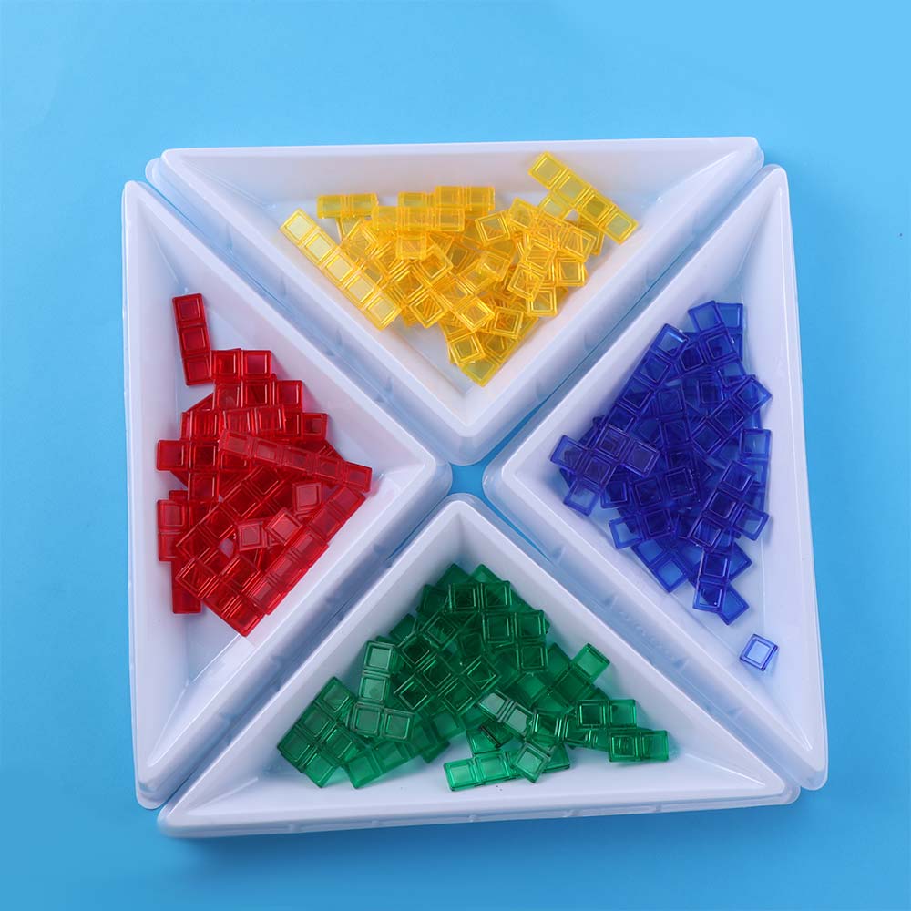 Board Game Strategi - Plastikowa gra planszowa Blokus Montessori, wielofunkcyjna