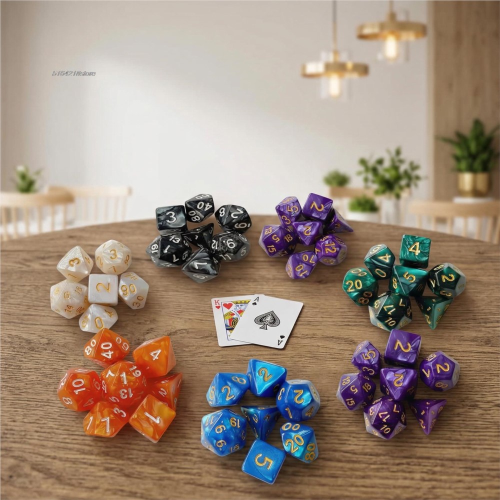 Zestaw 7 kostek do gier plansz – Board Game Verdant recenzja i cena