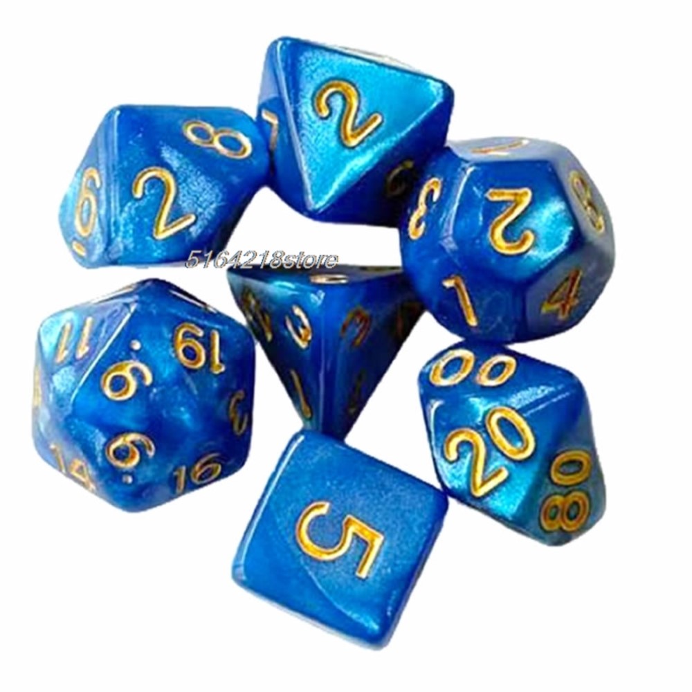 Zestaw 7 kostek do gier plansz – Board Game Verdant recenzja i cena